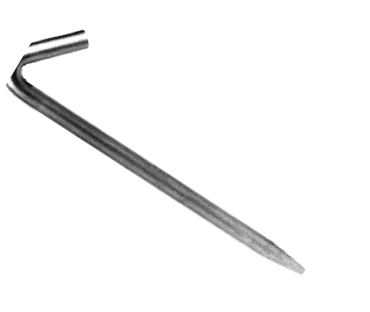 Bent wire garden stake