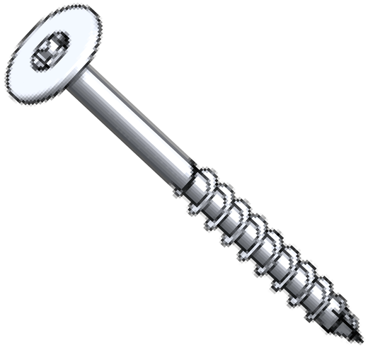 Large flat-head timber screw
