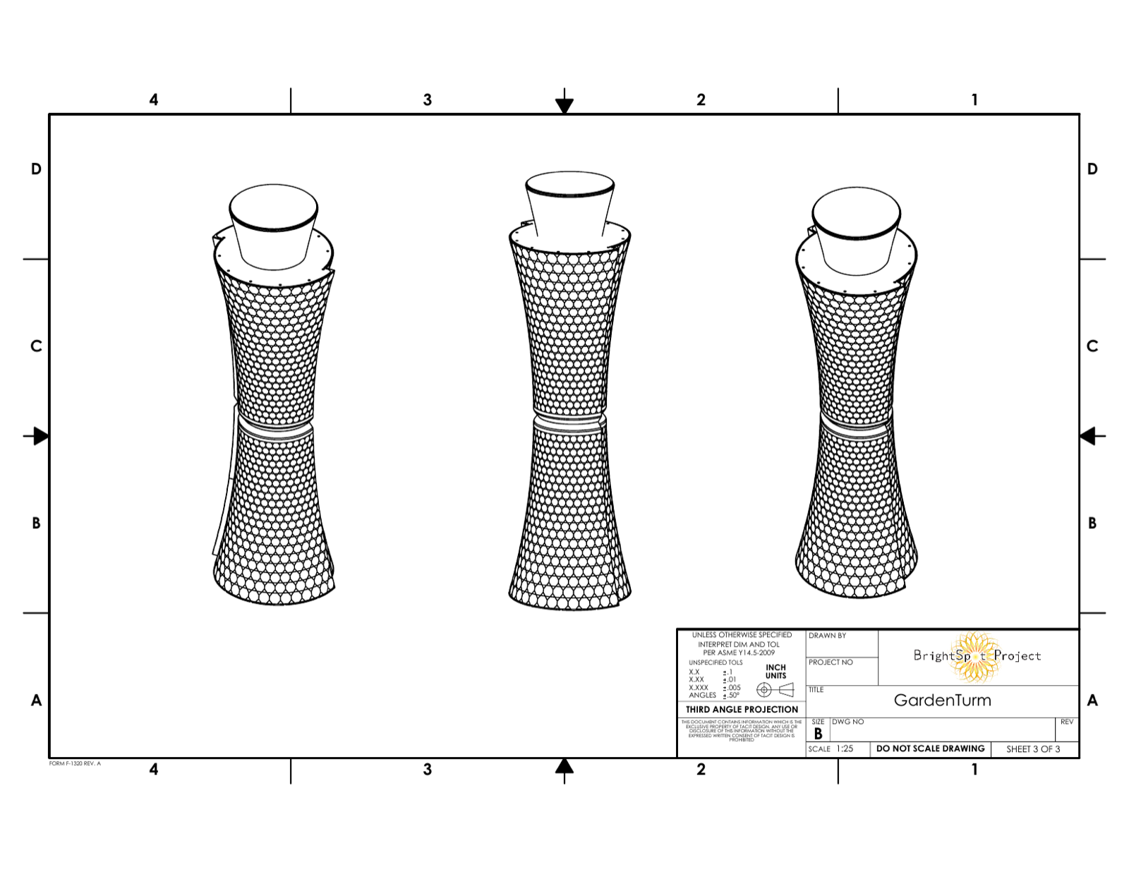 GardenTurm technical drawing